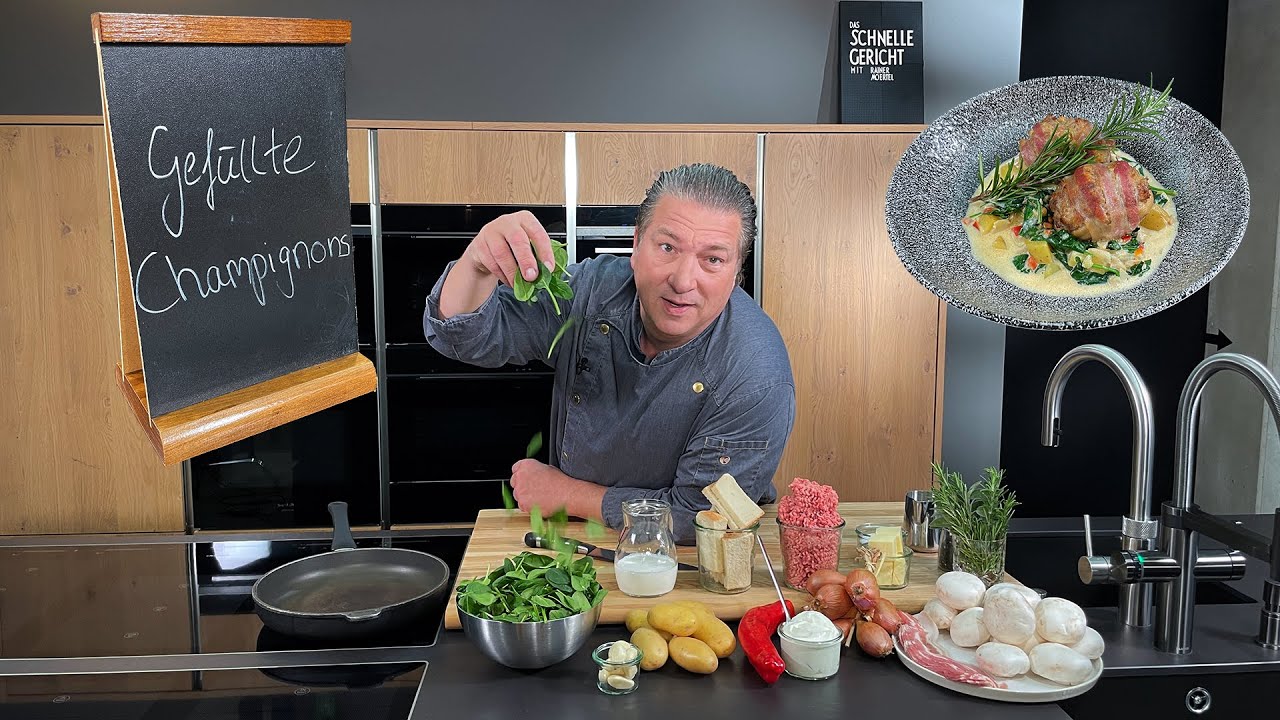 Gefüllte Champignons | Das schnelle Gericht