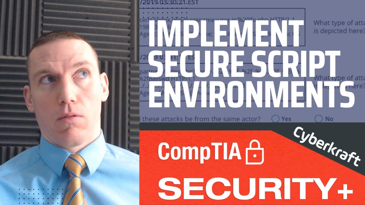 Реализация безопасных сред сценариев — вопрос по производительности CompTIA Security+
