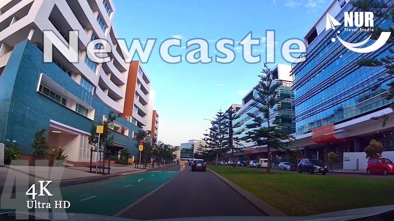 NEWCASTLE 4K - Travel to Newcastle by Car in Australia [ 50FPS, UHD].