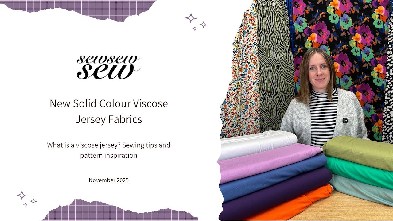 Soft & Drapey Viscose Jersey Fabrics | New Solid Colours for Dressmaking 👗🧵