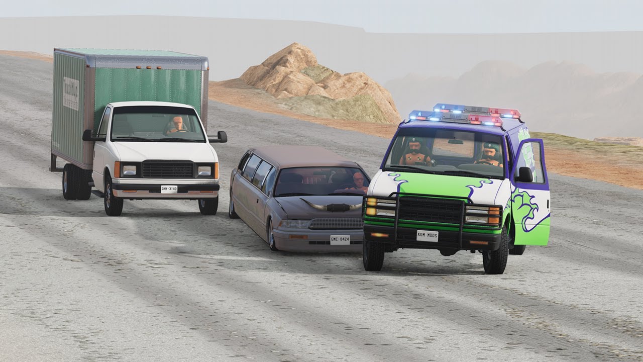 CARS vs. ROAD RAGE GONE WRONG! (Desert Mayhem in BeamNG.drive)