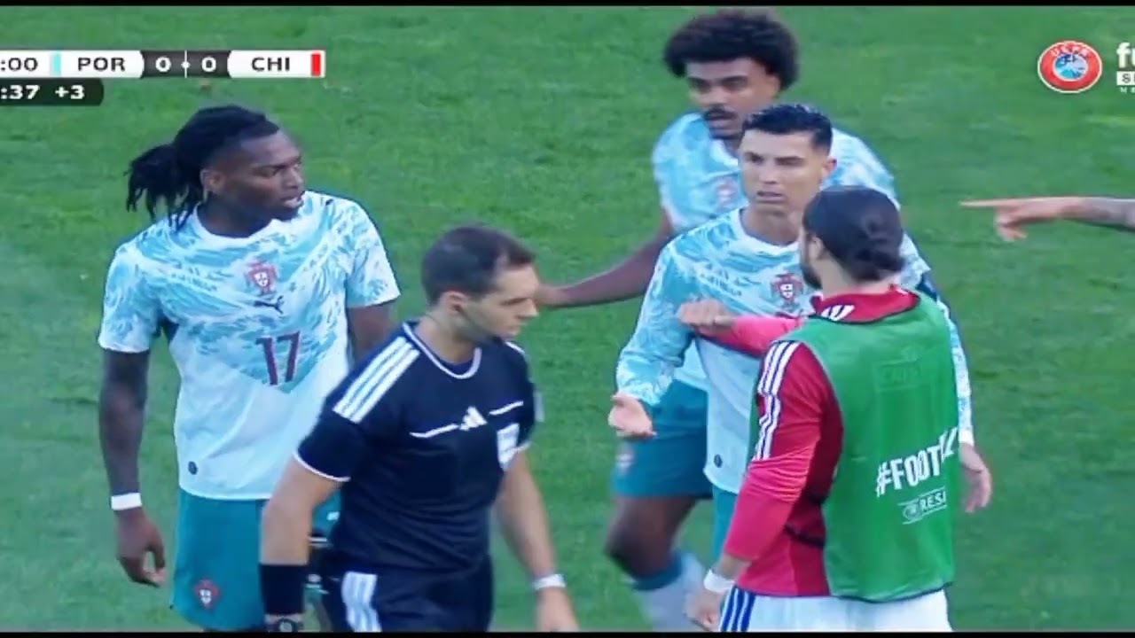 Portugal vs Chile 2026 Friendly | Red card for Rafael leao and I.Roman | Totally unnecessary fight..