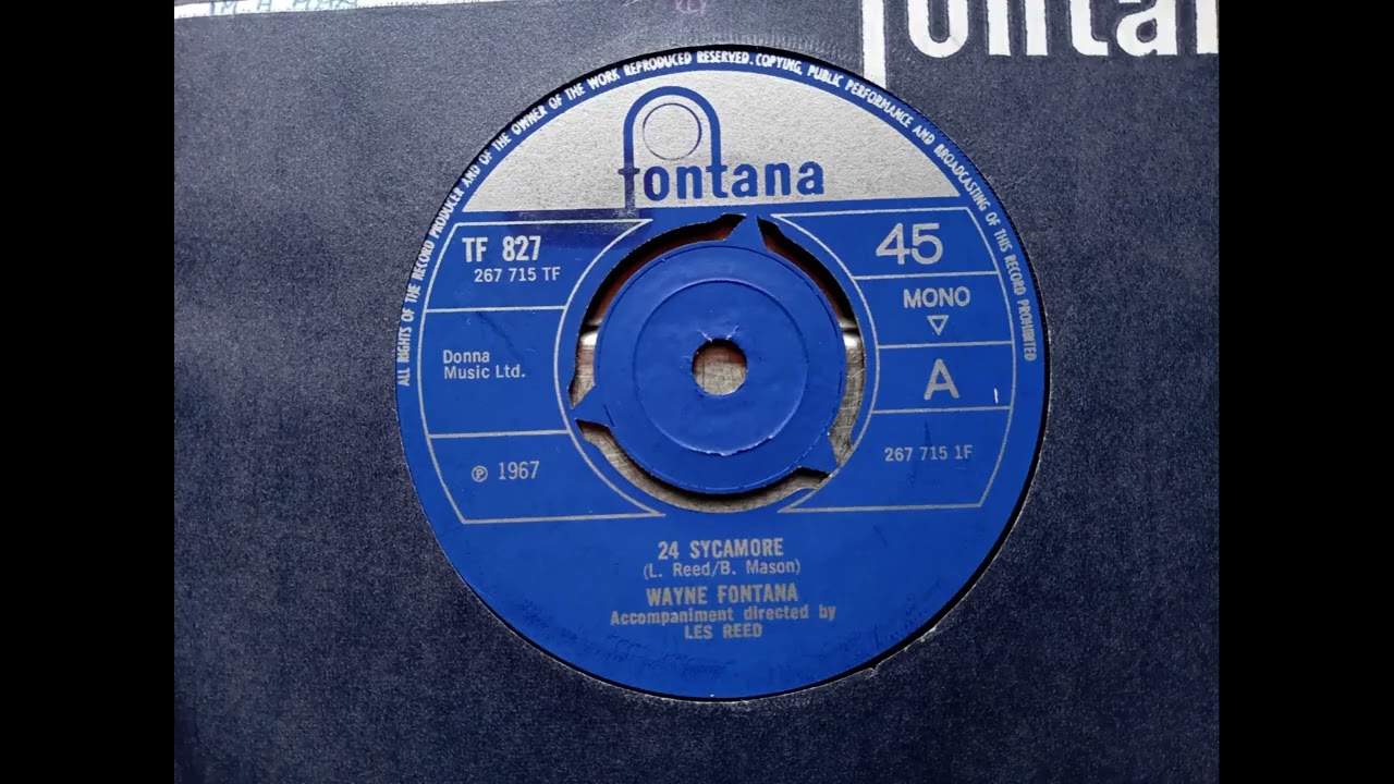 Wayne Fontana - 24 Sycamore (1967 Fontana TF 827 a-side) Vinyl rip