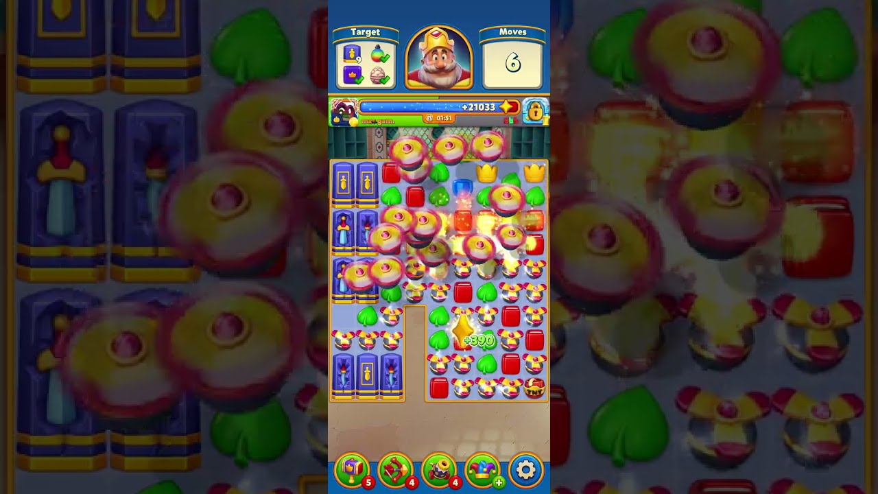 Royal match 12590 to 12599 levels game play tricks strategy 
