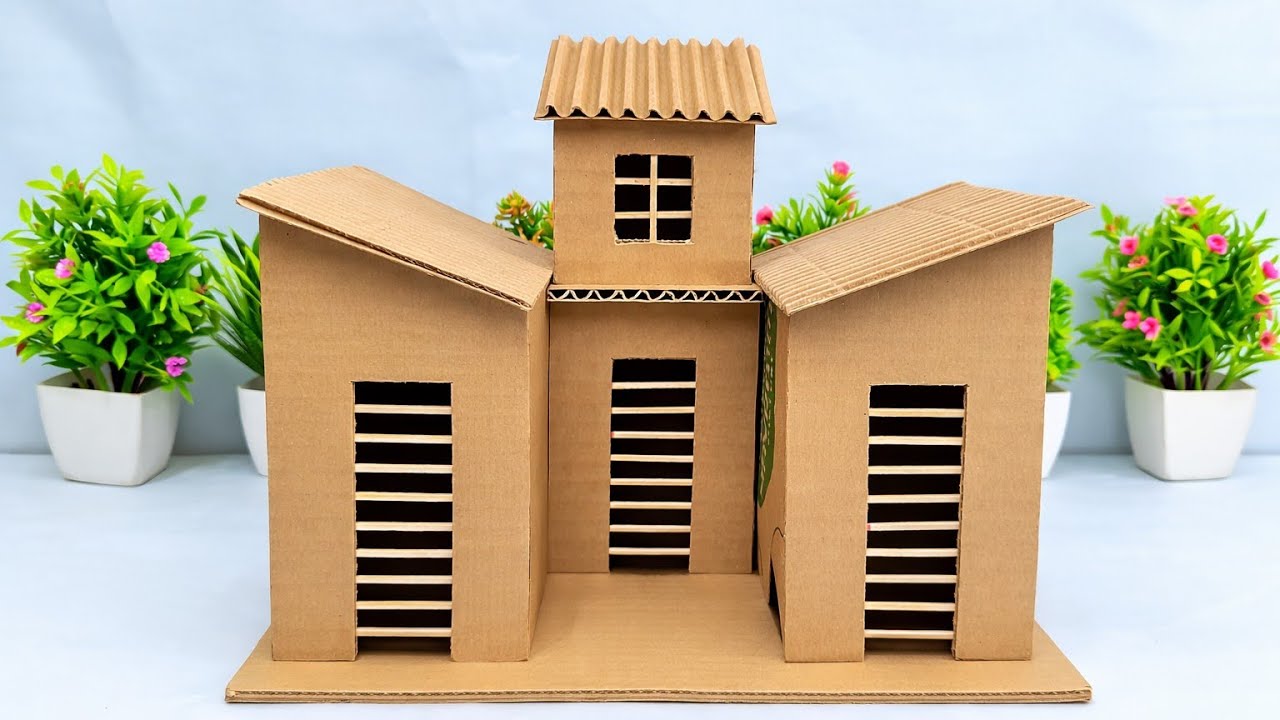 &ldquo;How to Make a Realistic Cardboard House at Home | DIY Mini Model House Step by Step&rdquo;