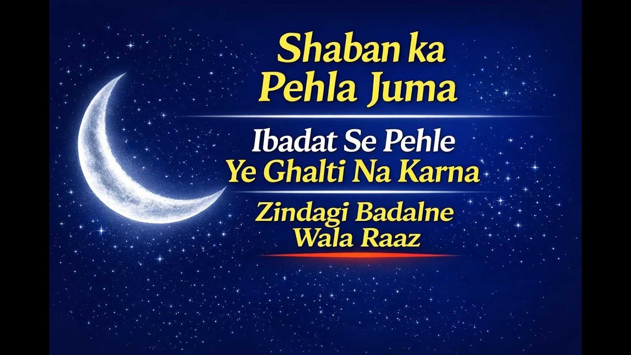 “Yeh Ghalti Mat Karna | Shaban ka Pehla Jumma”#shaban#jummahspecial #islamicvideo