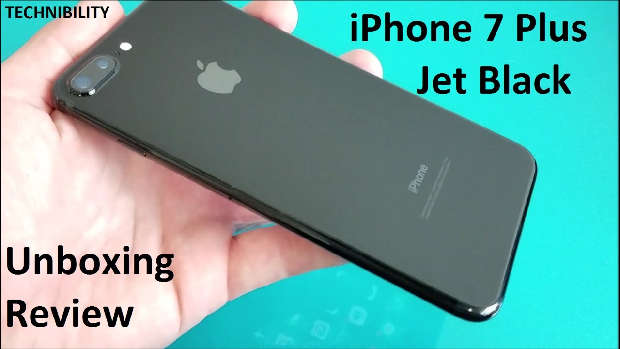 Apple iPhone 7 Plus Jet Black Unboxing and Review