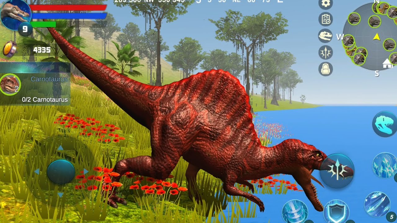 Best Dino Games - Spinosaurus Simulator Android Gameplay  Dinosaur Sim Game