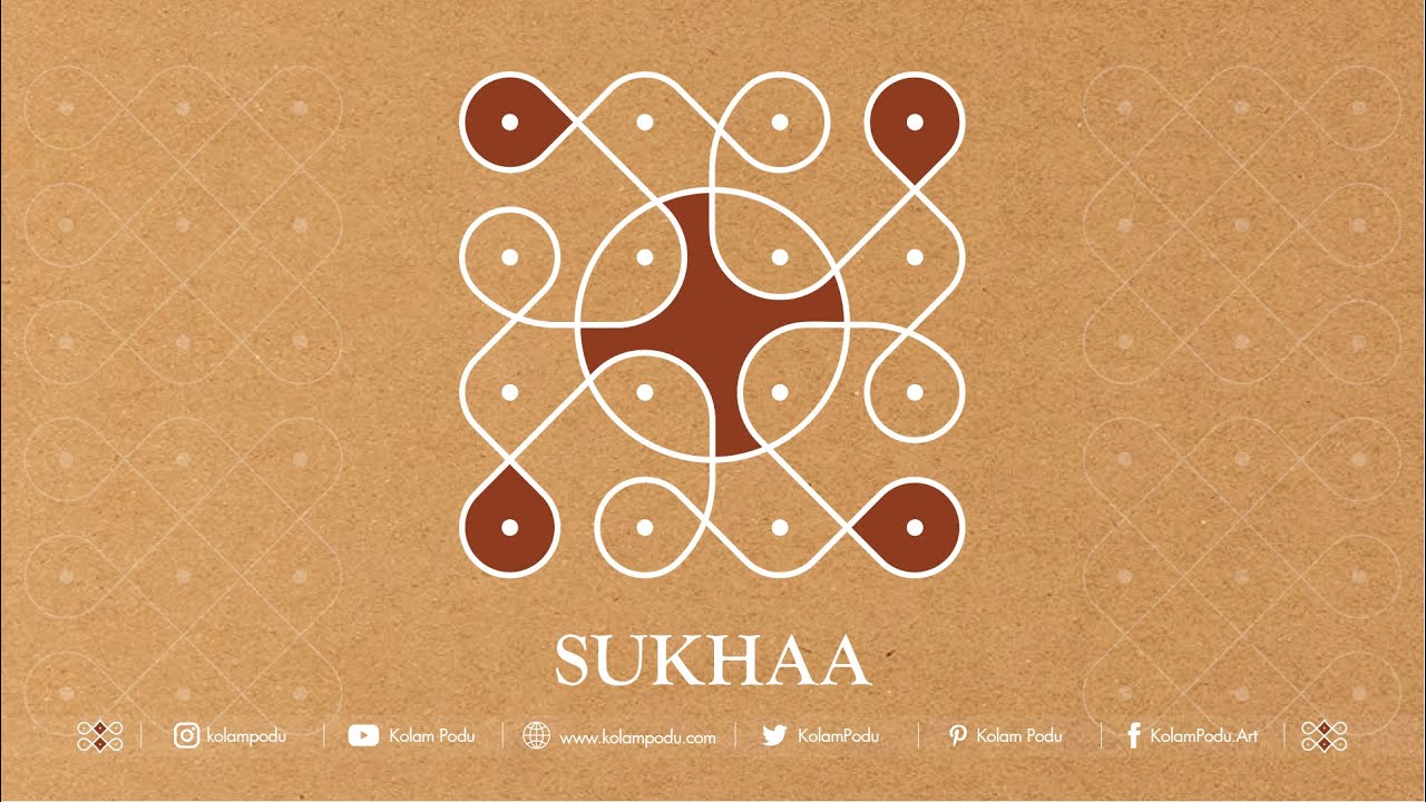 SUKHAA || 2 MINUTE KOLAMS || INTERMEDIATE