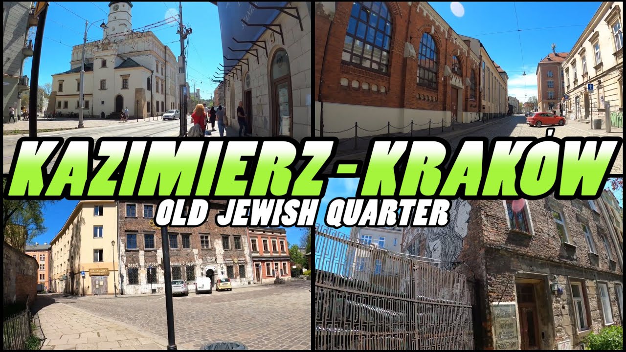 KAZIMIERZ - The Old Jewish Quarter Walking Tour - Krakow - Poland (4k)