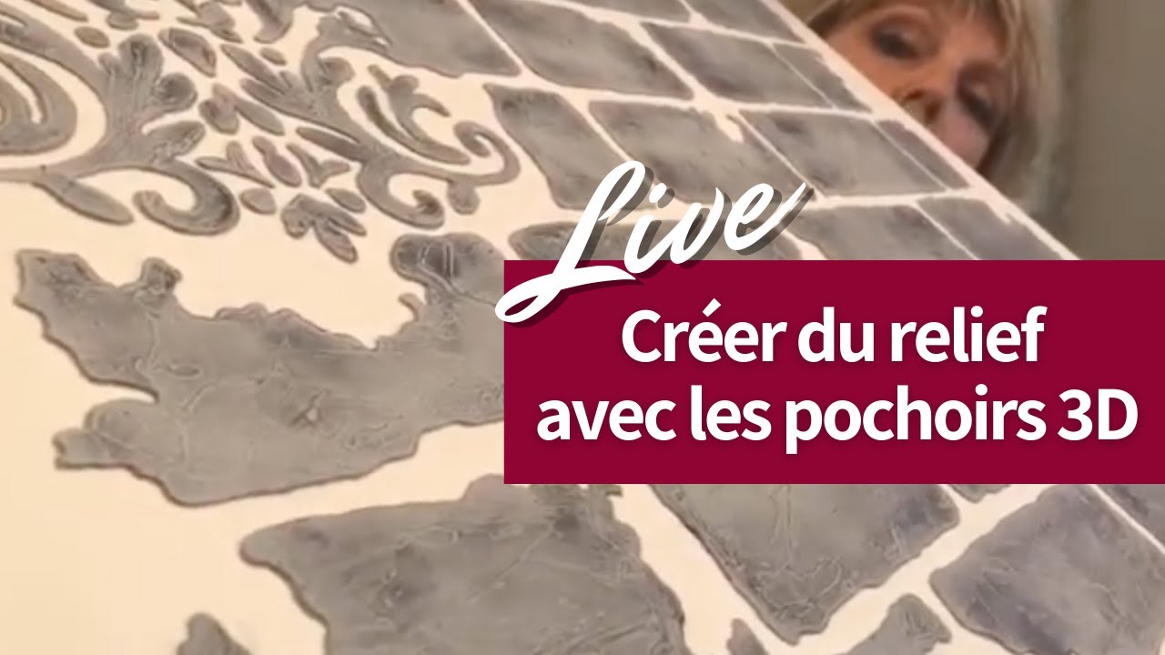 Pochoirs en relief pour décorer vos meubles et réalissr des pochoir Pochoirs 3D