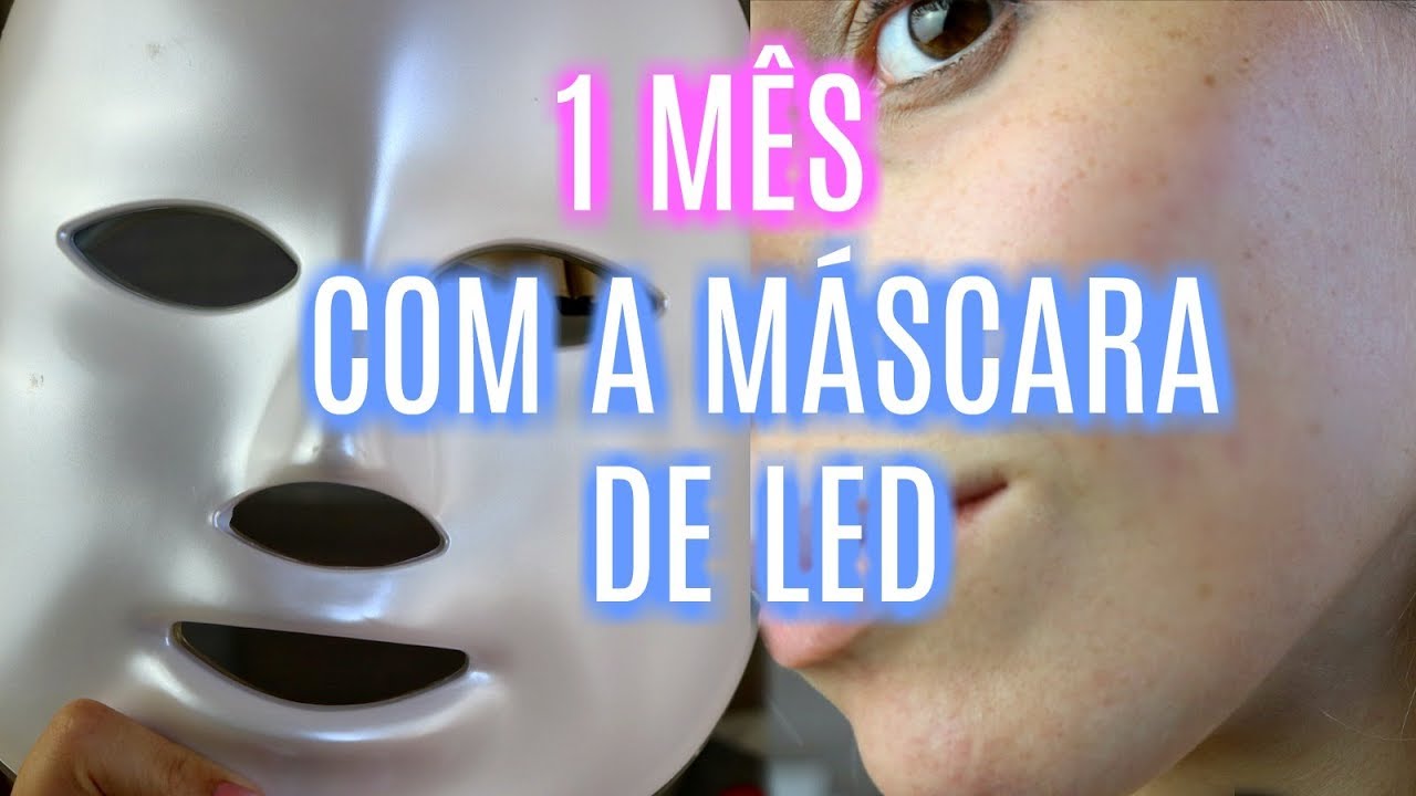 MASCARA DE LED RESULTADO DE 1 MÊS