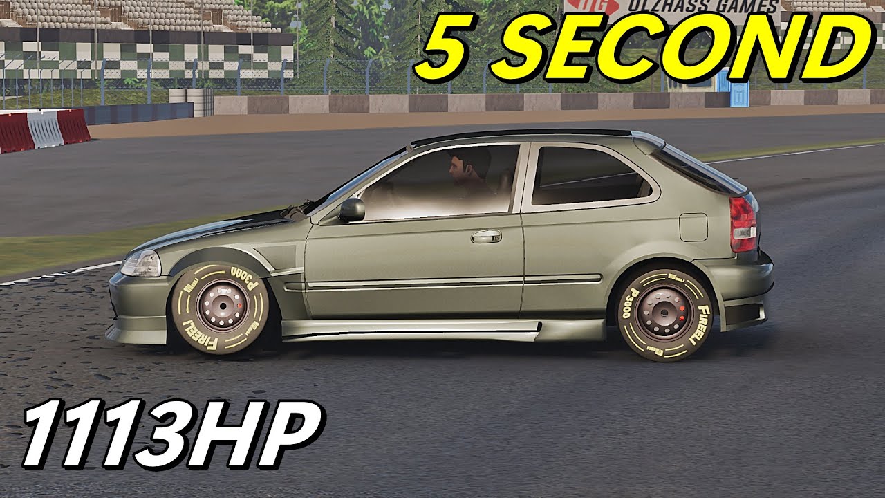 CAR PARKING MULTIPLAYER 2 - HONDA CIVIC EK9 1113HP DRAG RACE GAMEPLAY