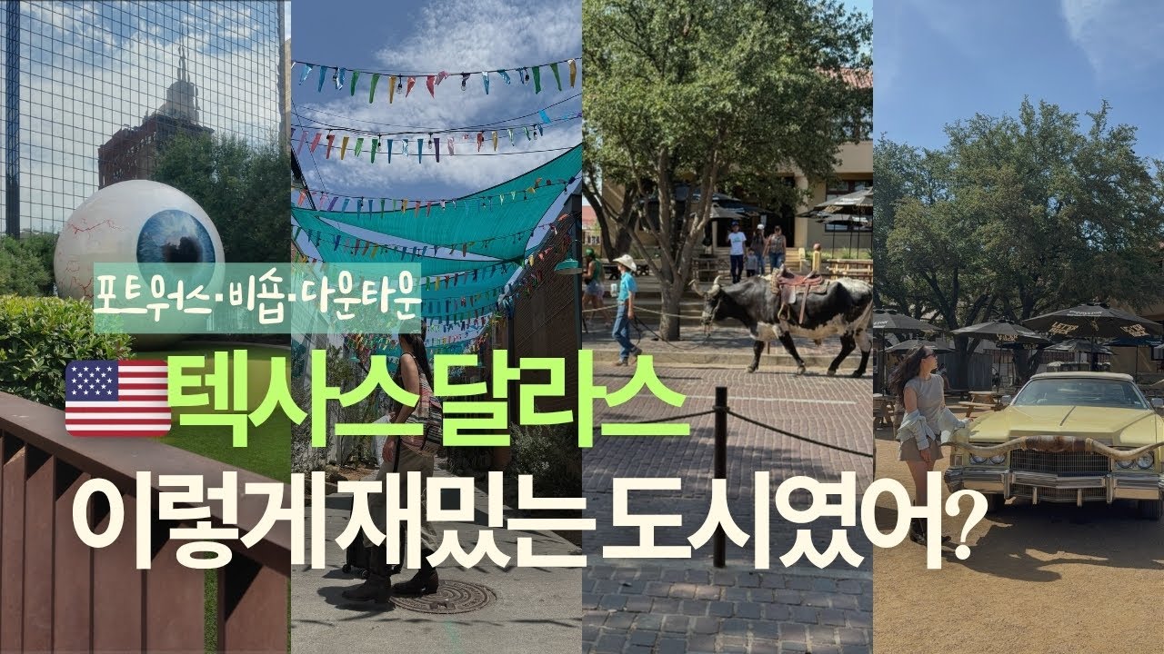 미국 텍사스 달라스 첫여행, 1박 2일 코스 완전 정리 3가지 매력 포트워스vs비숍vs다운타운