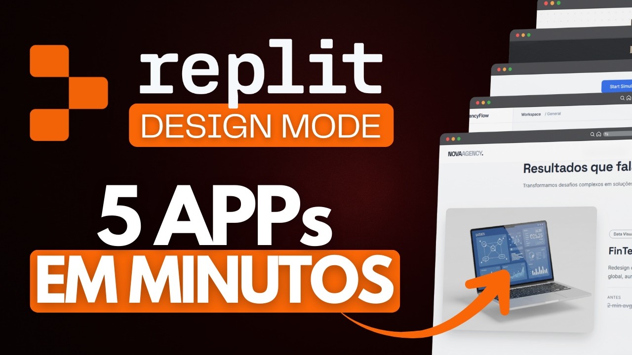 Replit Design Mode + Gemini 3 | Como Criar APPs em MINUTOS com IA (PASSO A PASSO)