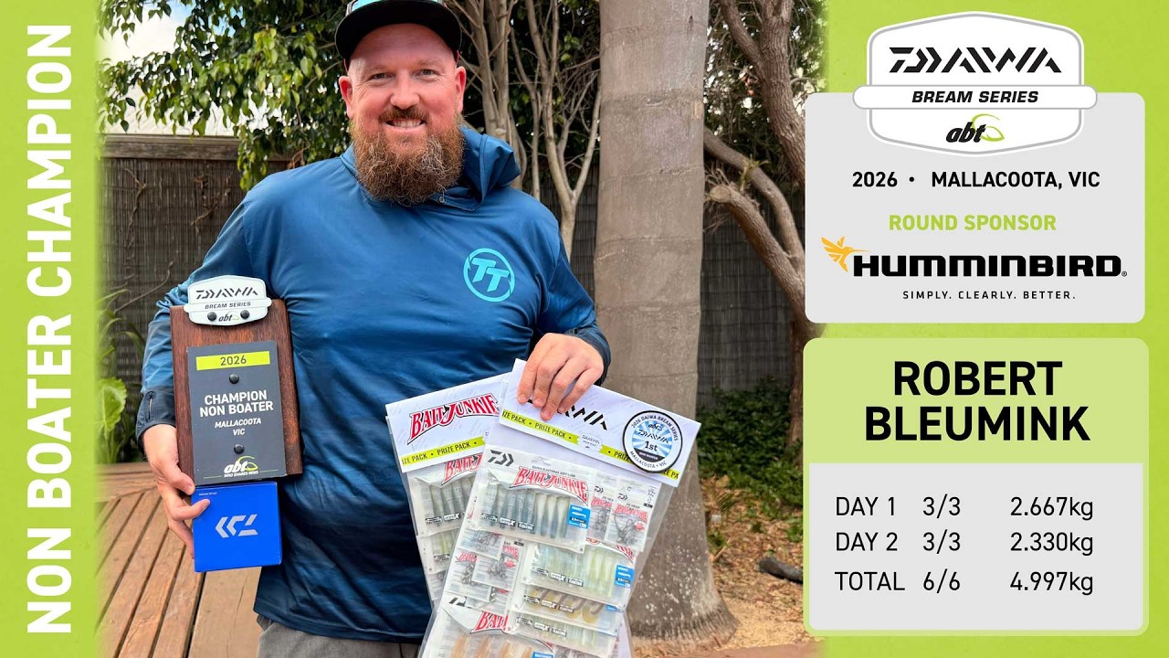 2026 Daiwa BREAM Series | Humminbird Mallacoota Non Boater Champion Interview with Robert Bleumink