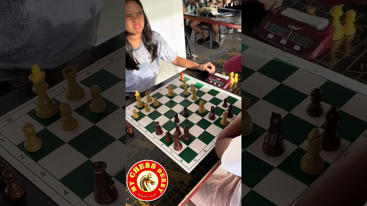 Panic endgame moments in London System played between Rena Dalagan versus Edmer Estabaya