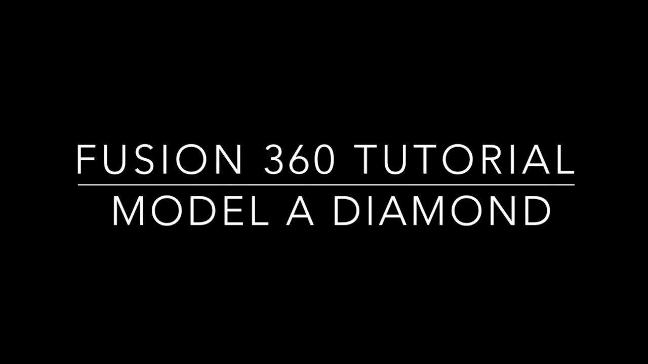 3D MODEL A DIAMOND USING FUSION 360 IN JUST 6 MINUTES !!