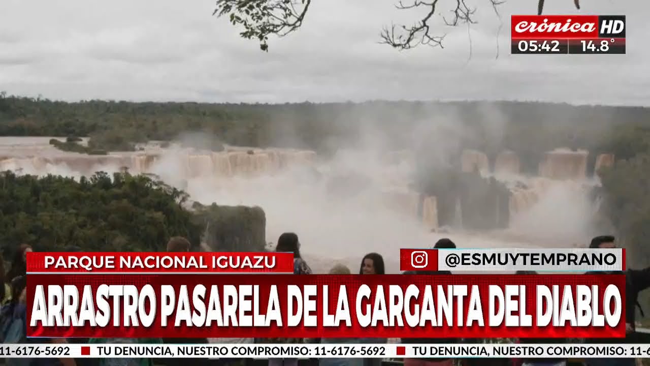 Se desprendió una de las pasarelas de la 