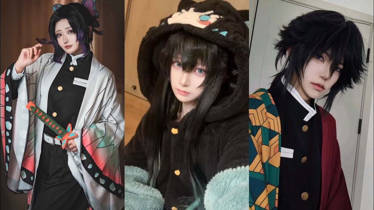 Demon slayer cosplay complication part 5 #anime #demonslayer