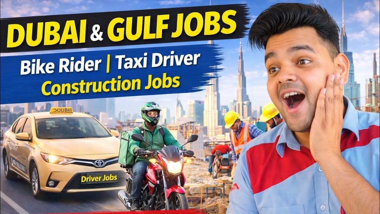 Dubai Taxi Driver Job 2026 | Gulf Jobs Available | Bike Rider & Labour Jobs ✅🇦🇪🇸🇦 #dubaijobs #uae 