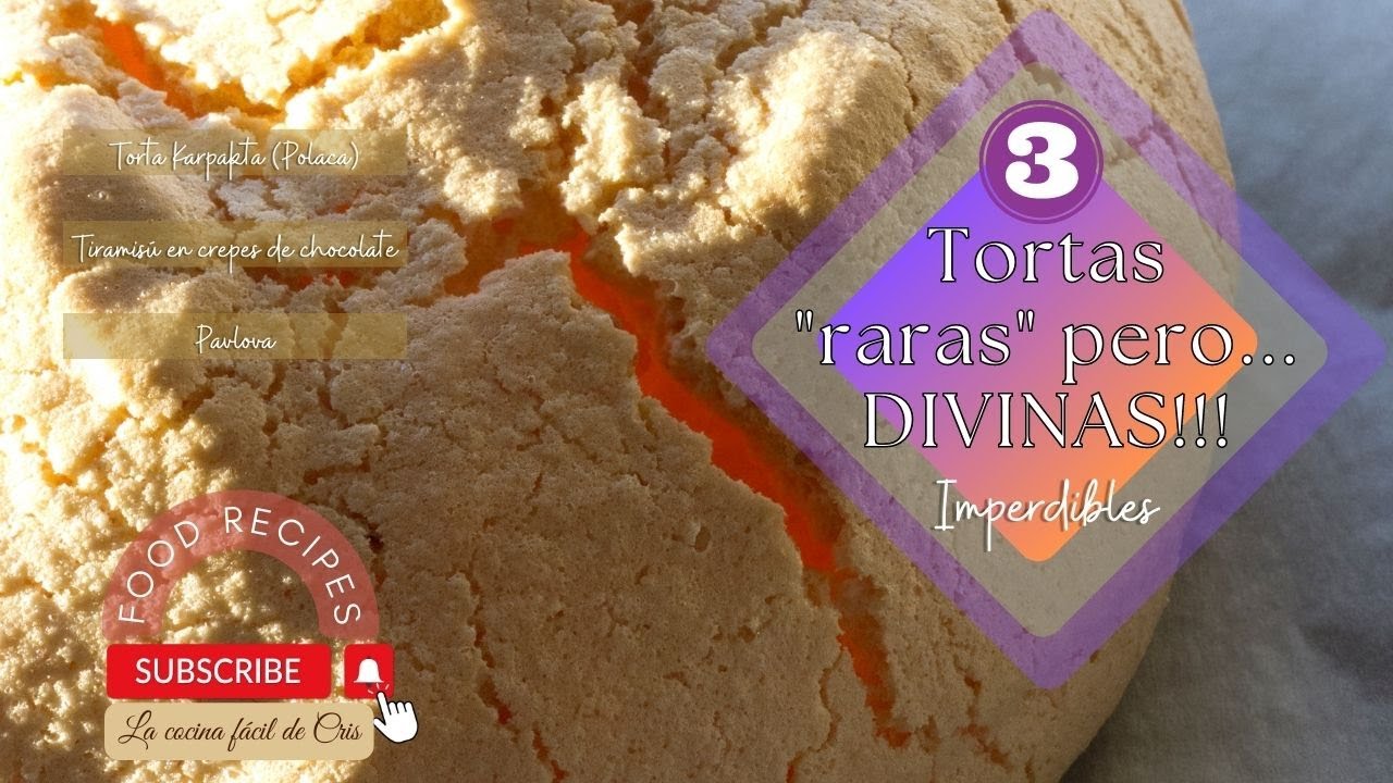 3 tortas raras, divinas y fáciles de hacer, la dificultad? escoger tu favorita!!!