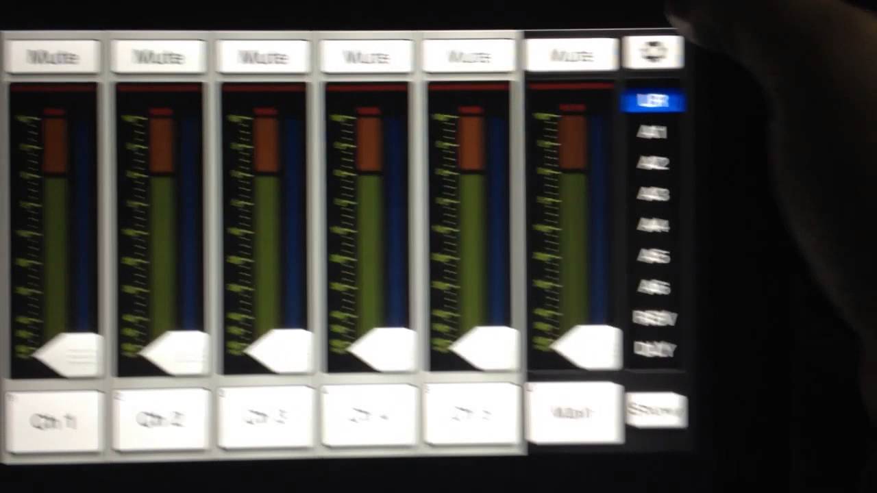 Mackie DL1608 My Fader on the iPad and Airplay