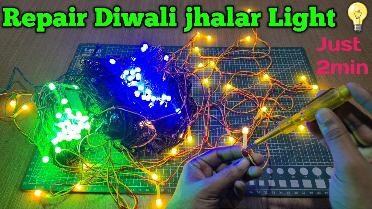 How to Repair all jhalar light at home |💡| Diwali Decoration Light Repair |💡| jhalar | Diwali Light 
