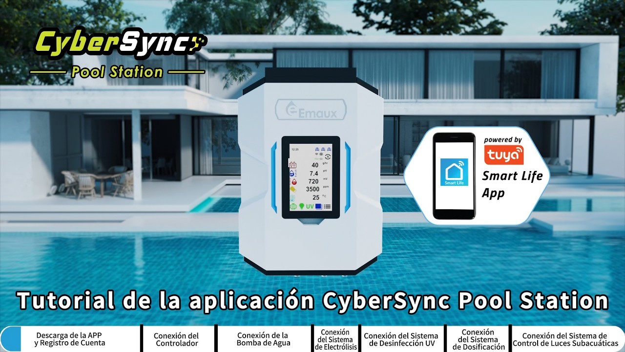 Videotutorial de configuración de la aplicación CyberSync Pool Station (Spanish Version)