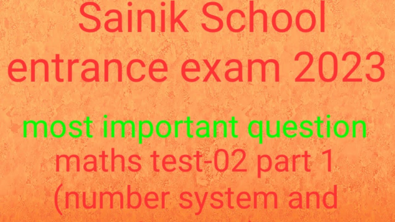 Test-02 Part 1(number system, fraction ) rimc/rms/aissee/upss/special class@Dear Topper Students