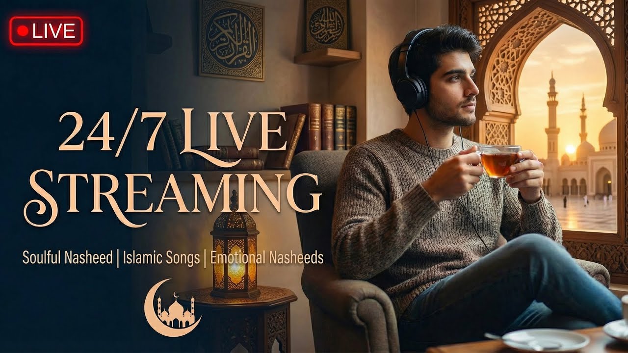 🔴 LIVE  24/7 Islamic Nasheed Live | Peaceful Arabic & English Nasheeds
