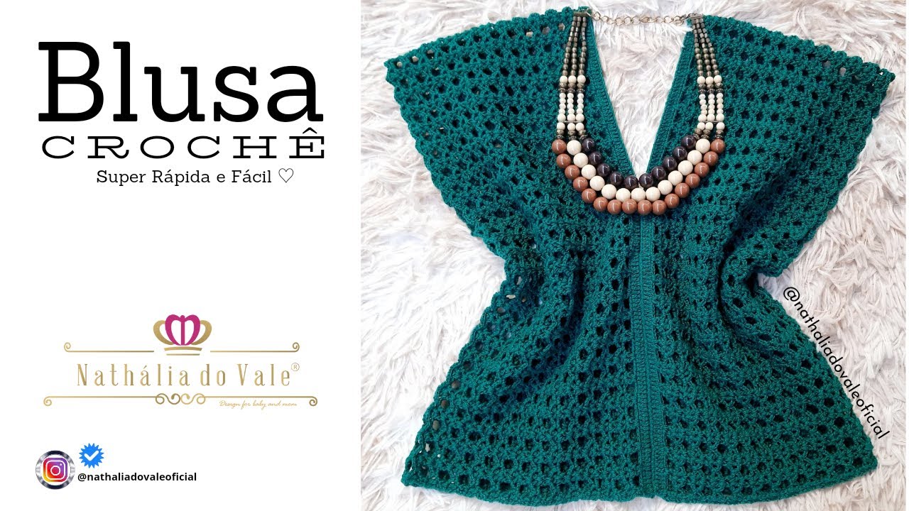 Blusa de Crochê fácil e rápida