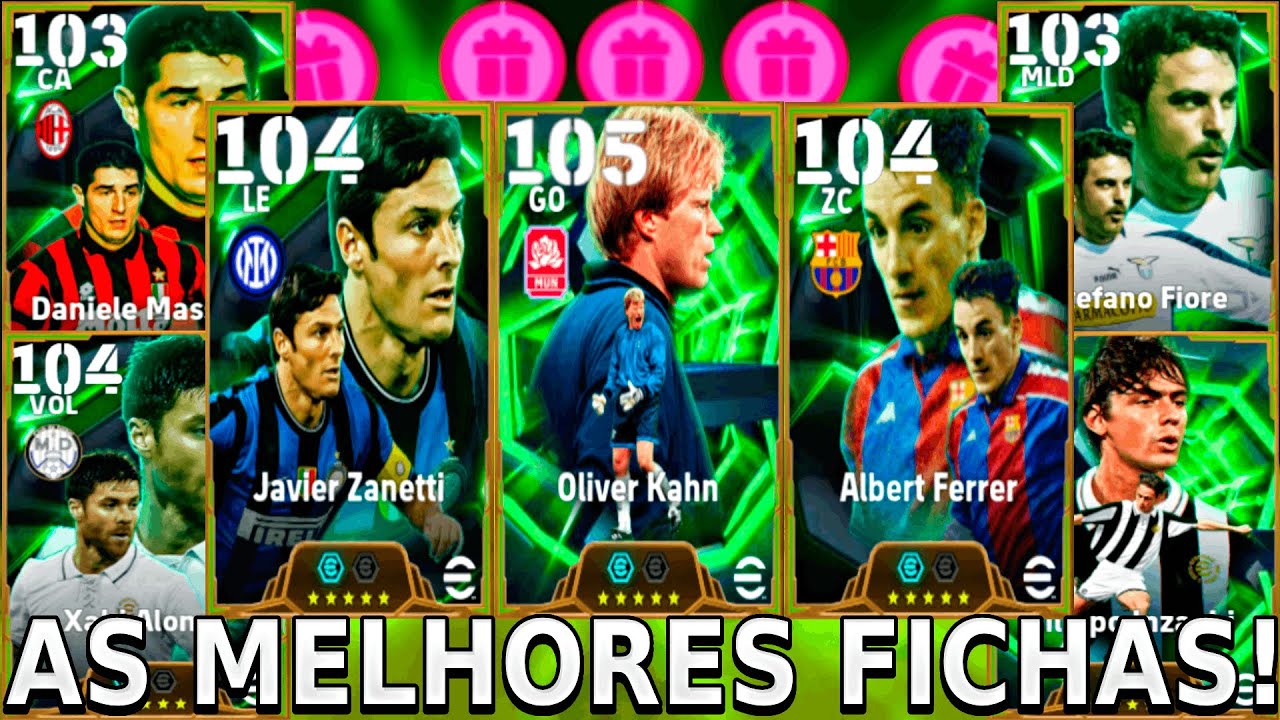 AS MELHORES FICHAS PARA Oliver Kahn, Zanetti, Xabi Alonso, Massaro, Stefano Fiore, Ferrer , Inzaghi