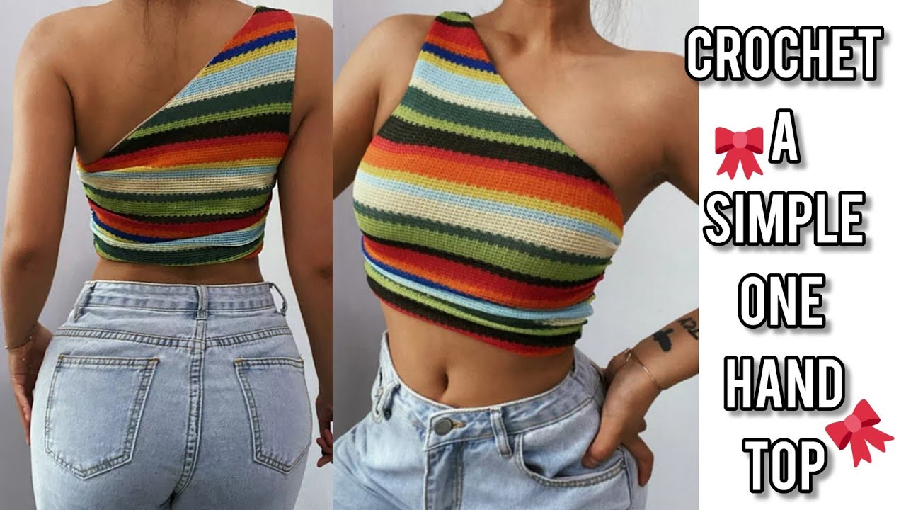 [Tutorial] Crochet A Simple One Hand Summer Top-C_Clean Crochê