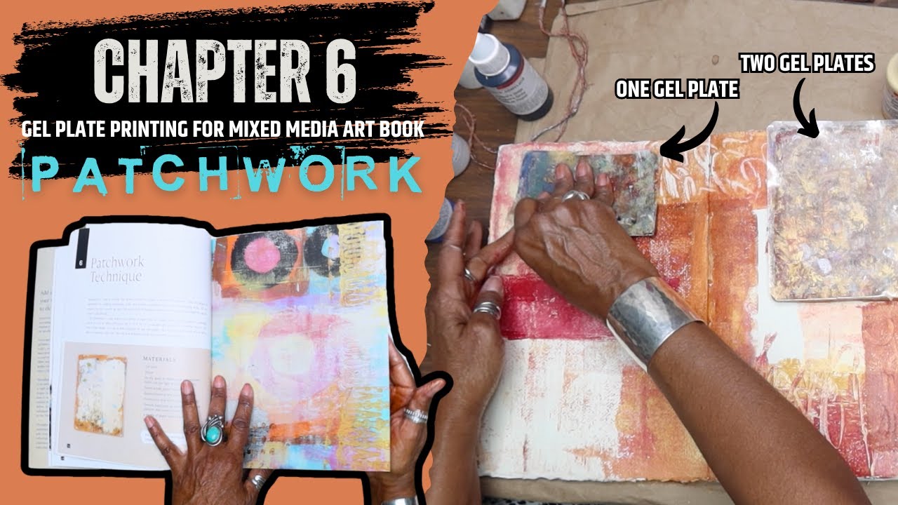 Patchwork Gelli Printing Technique! - Chapter 6 of Gel Plate Printing for Mixed Media Art