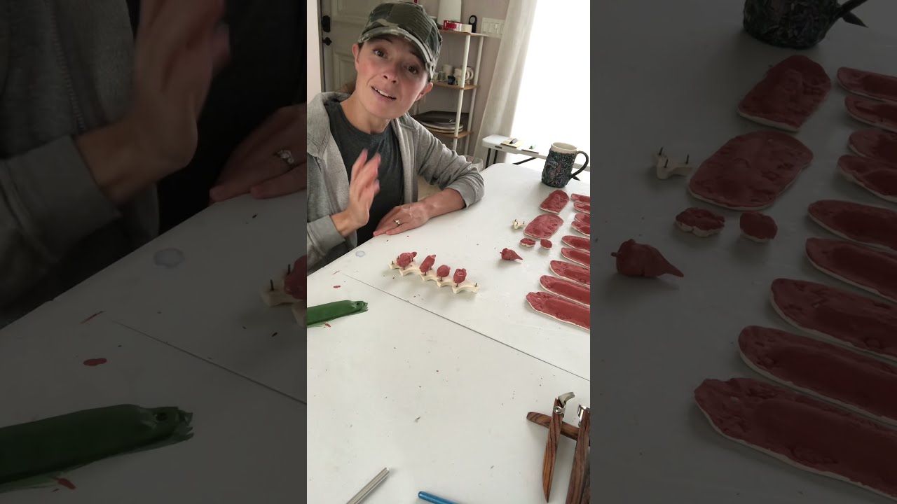 Pottery life hack: firing small objects on stilts