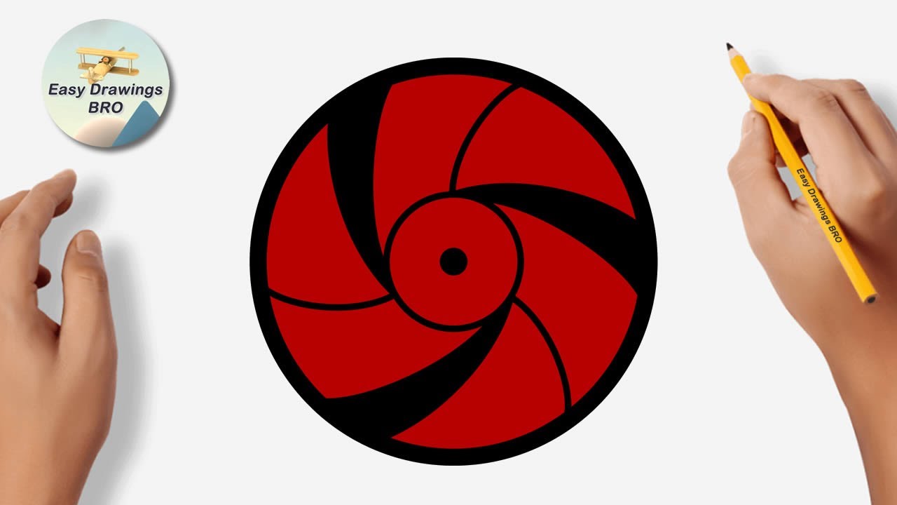 How To Draw Rai Mangekyou Sharingan | Naruto | Anime Drawing
