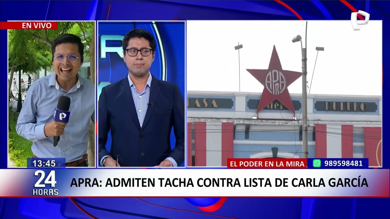 Admiten tacha contra lista al Senado del APRA