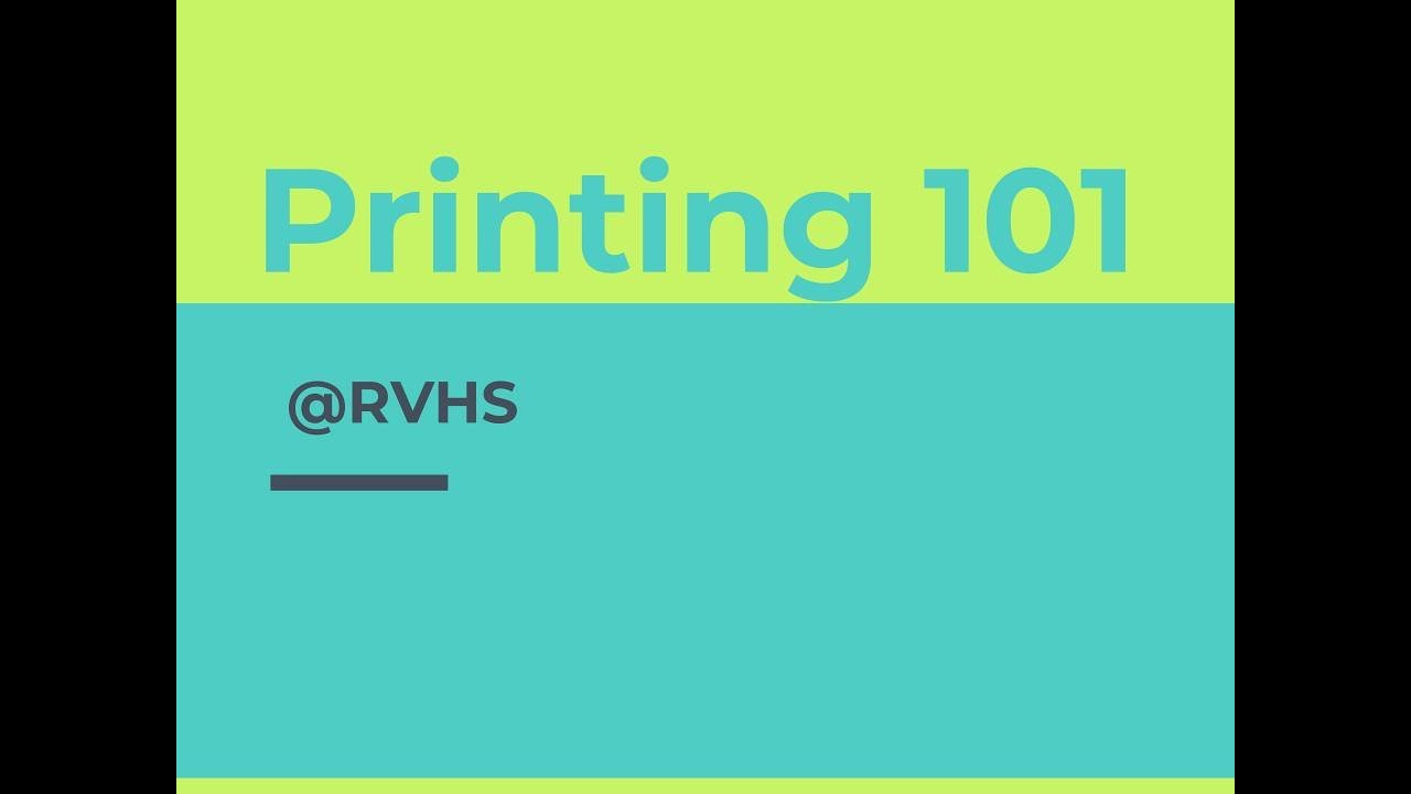 Printing on School Chromebooks 101