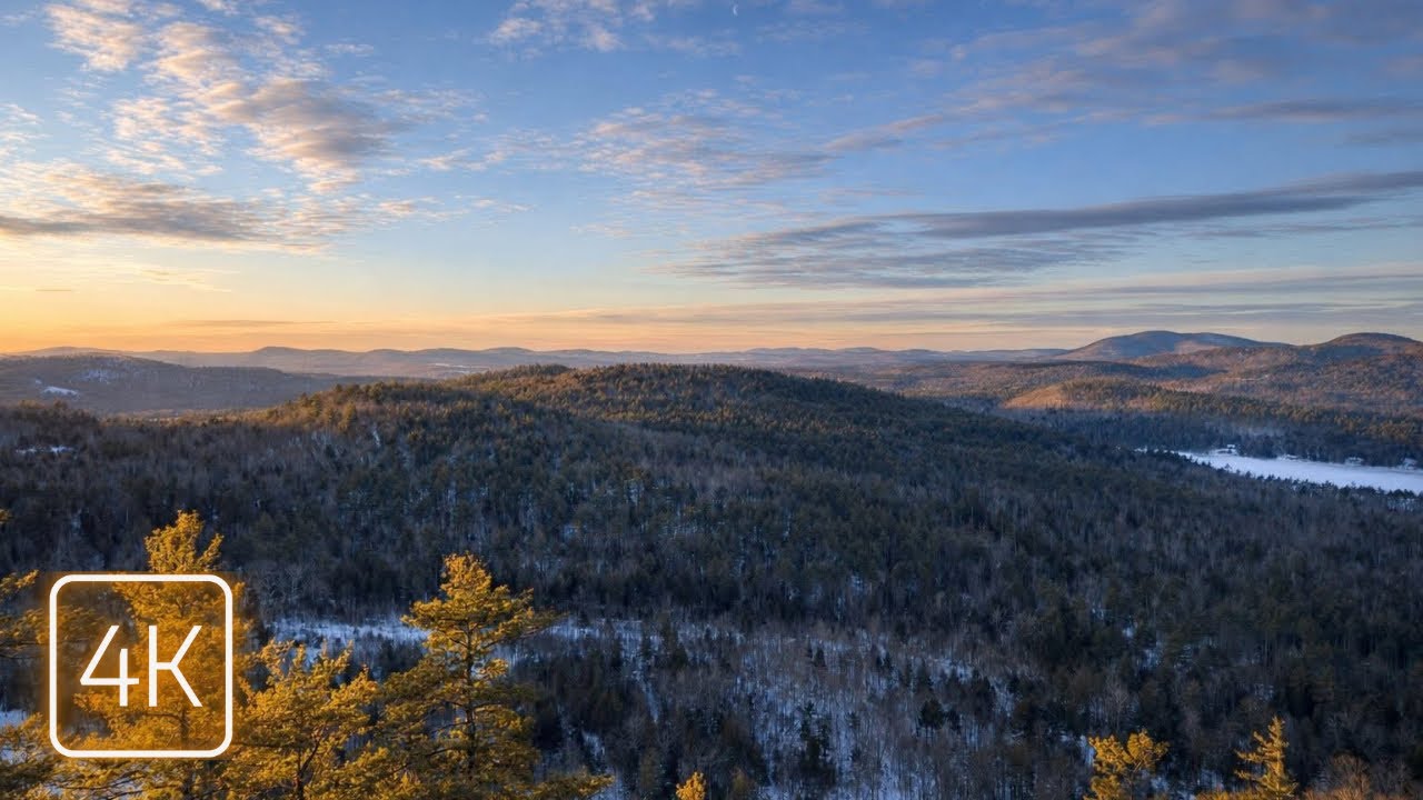 Peaceful Winter Walk to a Stunning Summit in Maine