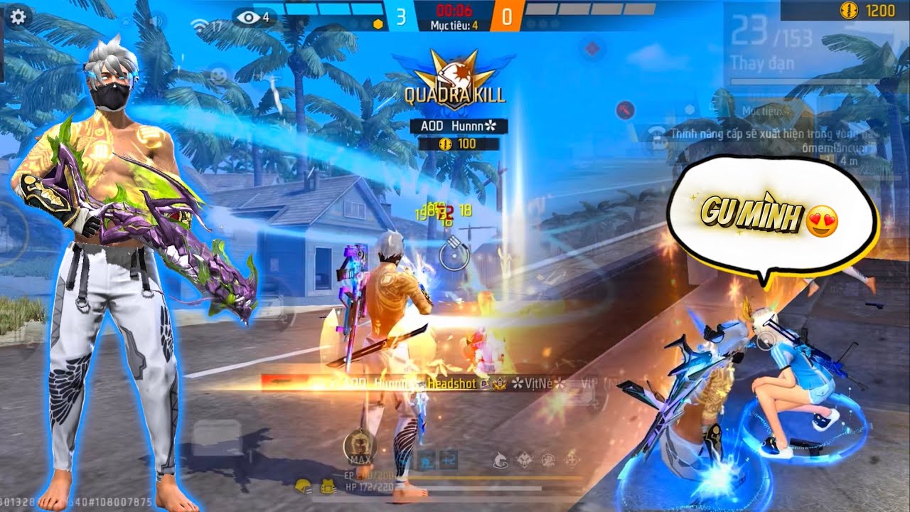 [Free Fire] Ghép Kênh Thế Giới Gặp 2 Bạn Vui Tính Dễ Thương Và Cái Kết 