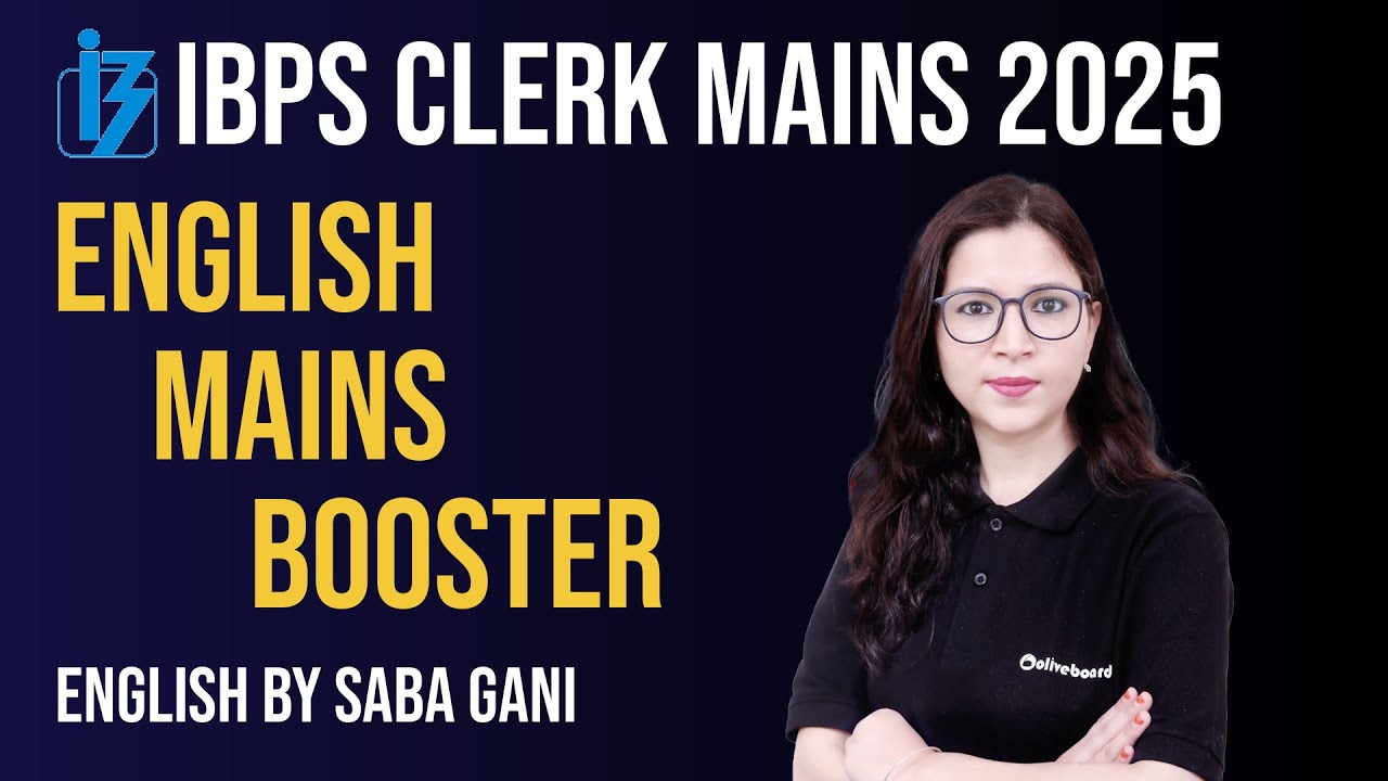 IBPS Clerk Mains English 2025 | Mains Level Expected Questions & Strategy | English By Saba Ma'am