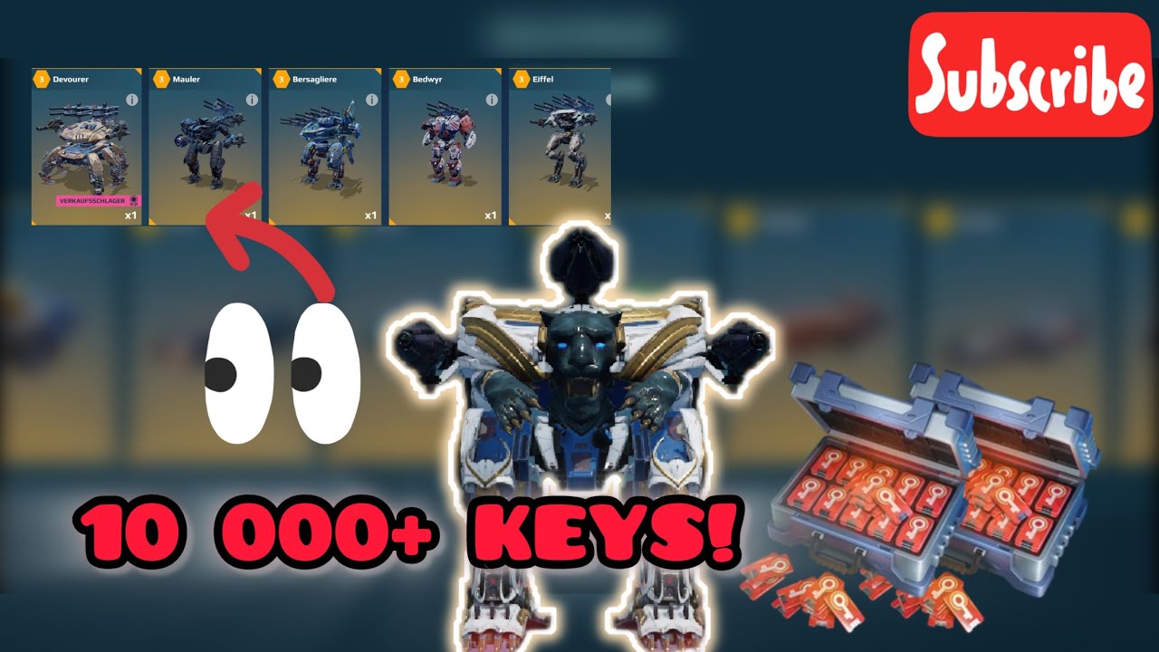 War Robots Black Market MEGA Opening 🔑💥 10,000+ Keys = Massive Rewards!