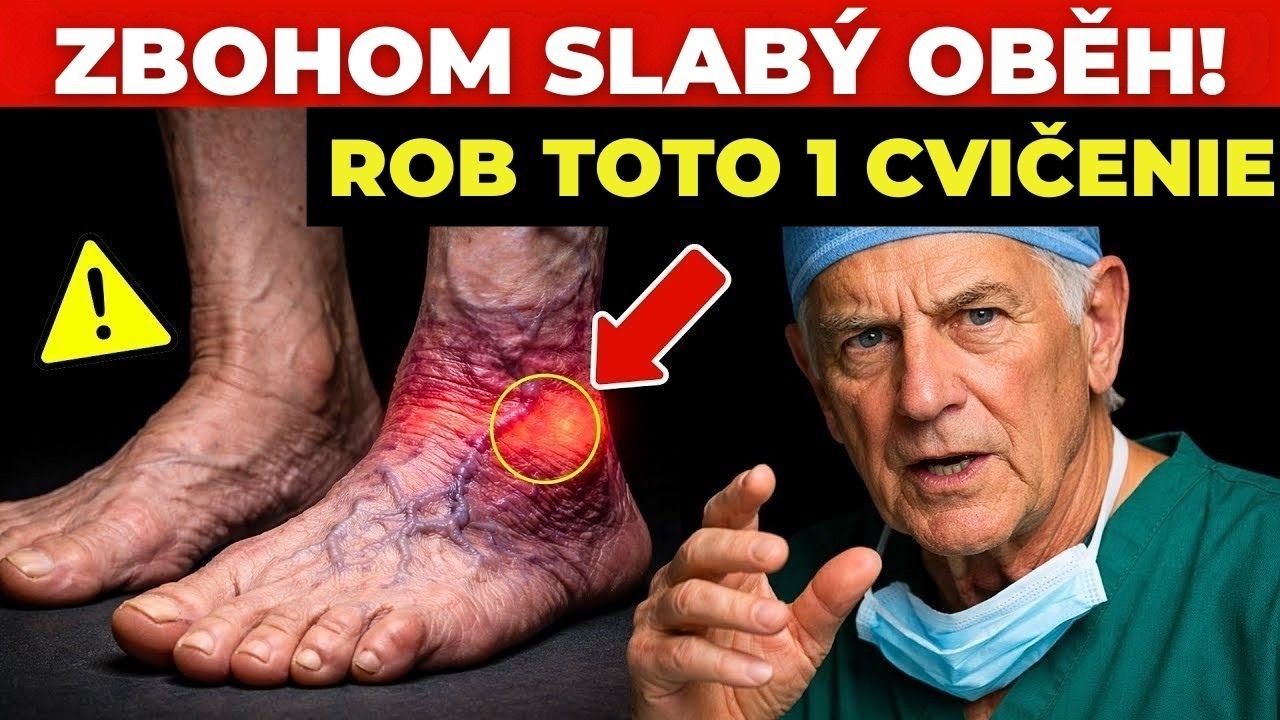 ZBOHOM SLABÝ OBĚH V NOHÁCH! Toto 1 cvičenie funguje po 60 | SilníaZdraví