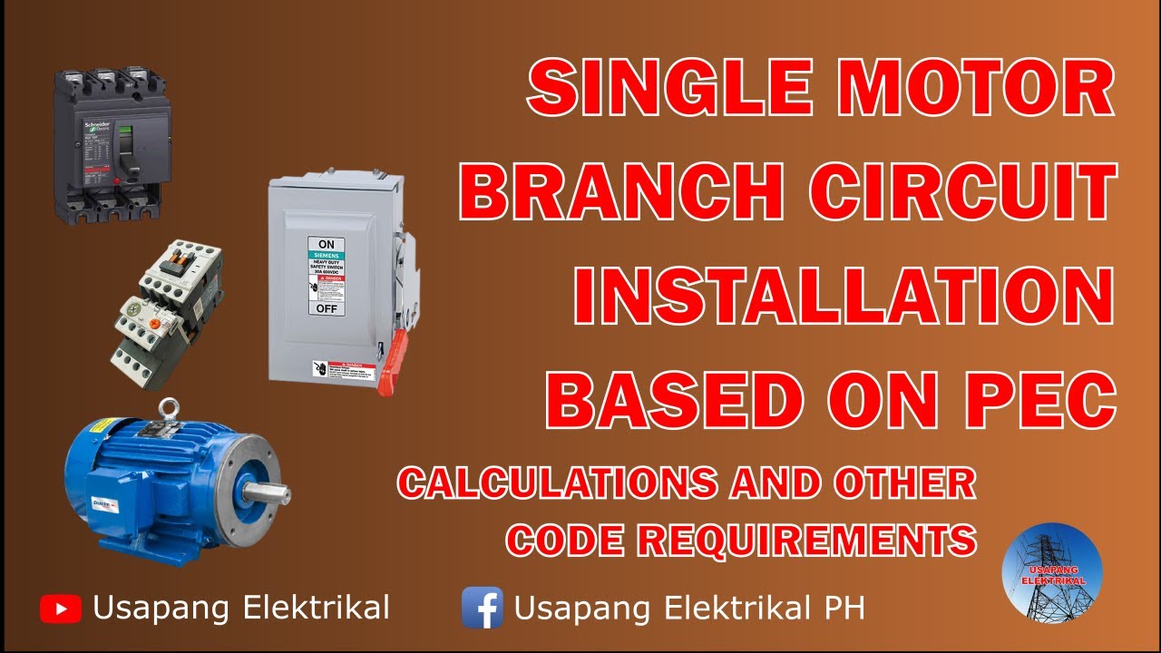 How to Design Single Motor Installation Calculations Based on PEC