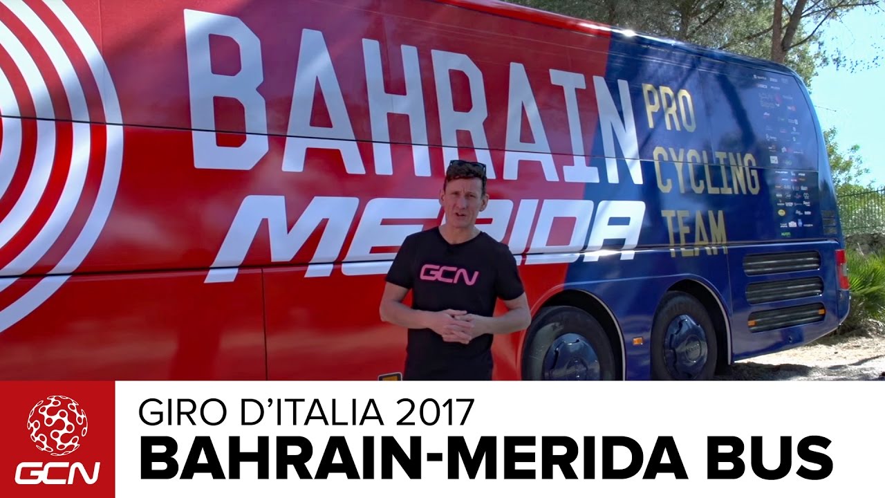 Bahrain-Merida Bus Tour | Giro d'italia 2017