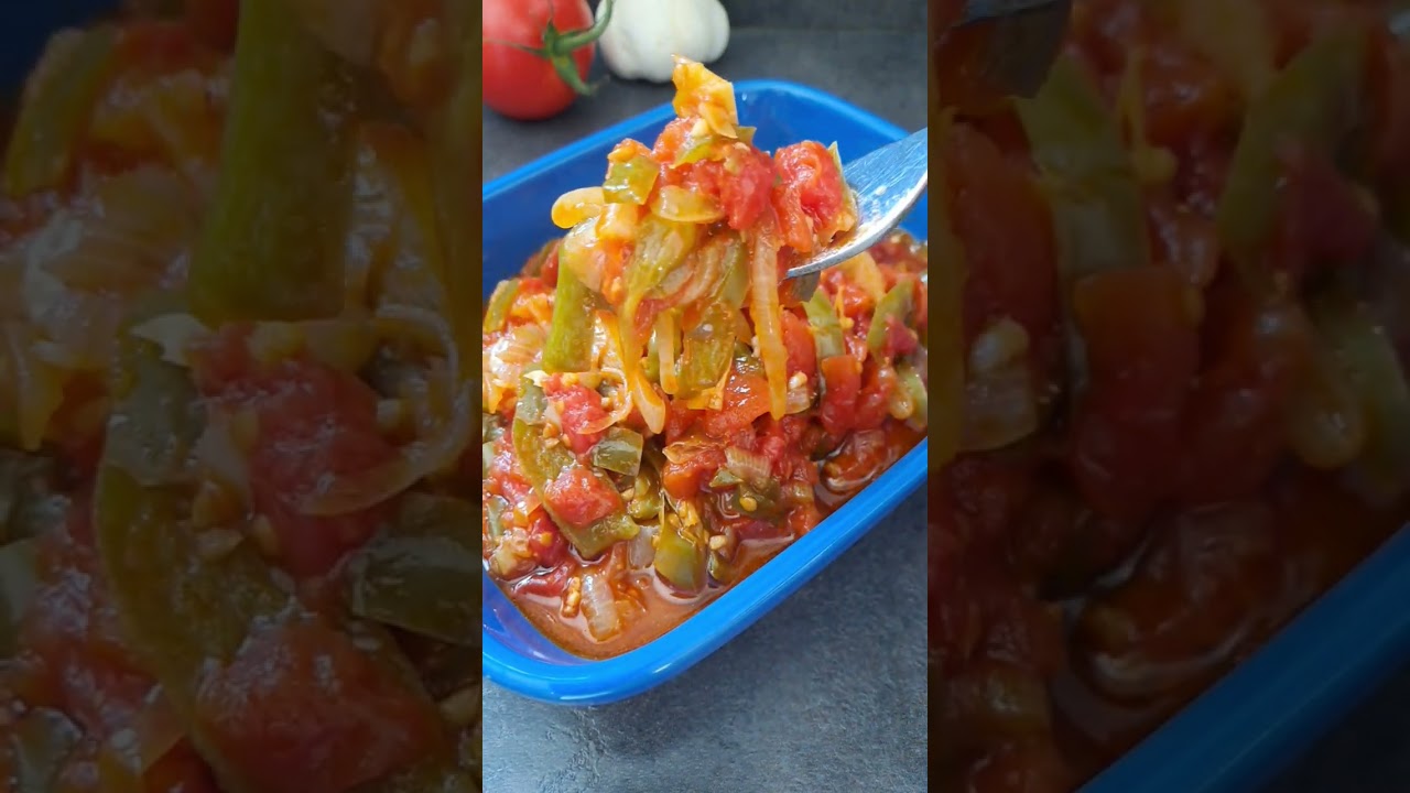 Piperade, le bonheur basque✨️ #cook #recette #piment #espelette #recettevegetale