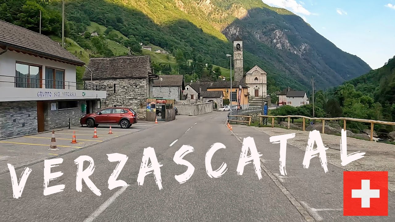drive from GORDOLA to VERZASCATAL - SWITZERLAND [4K]