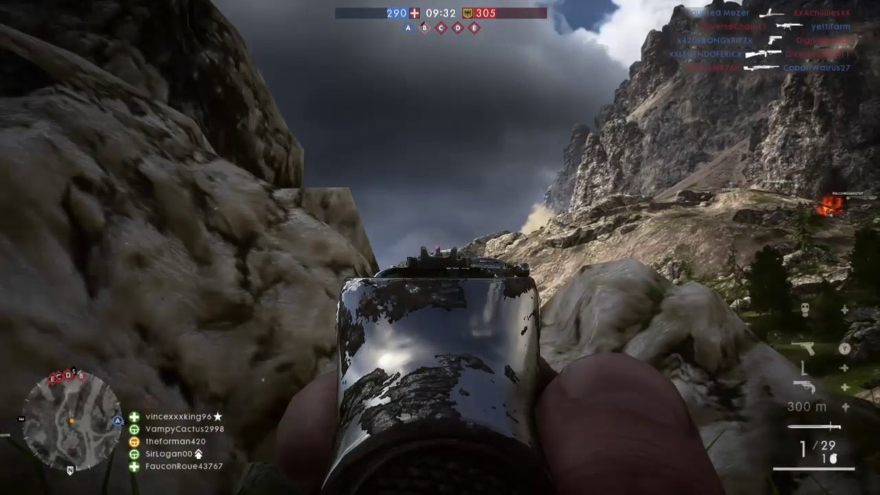 BF1 283M MARTINI HENRY QUICK SCOPE HEAD SHOT MONTE GRAPPA