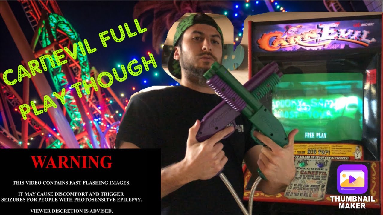 Carnevil full play through on a real arcade cabinet
